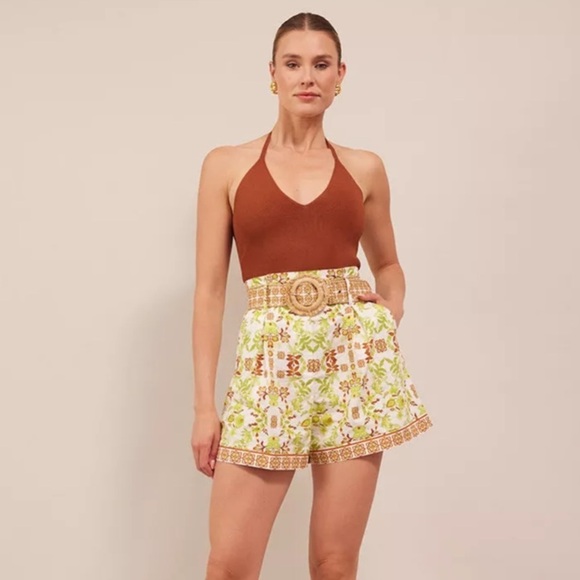 Cara Cara Knit Claudette Halter Top NWT In Rust - Picture 4 of 9